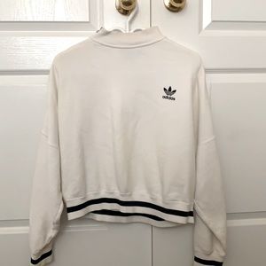 Adidas 3 stripe crew sweater